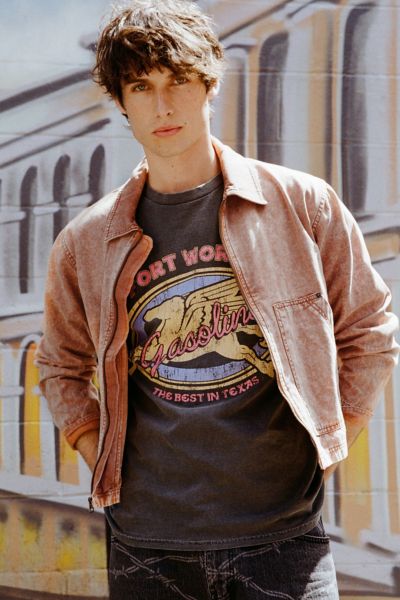 Bdg Kasper Twill Work Jacket In Honey, Men's At Urban Outfitters In Brown