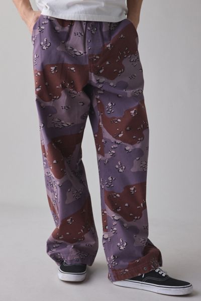 BDG NITRO CAMO CANVAS BAGGY FIT PULL-ON PANT IN MOONSCAPE MOON CAMO, MEN'S AT URBAN OUTFITTERS 