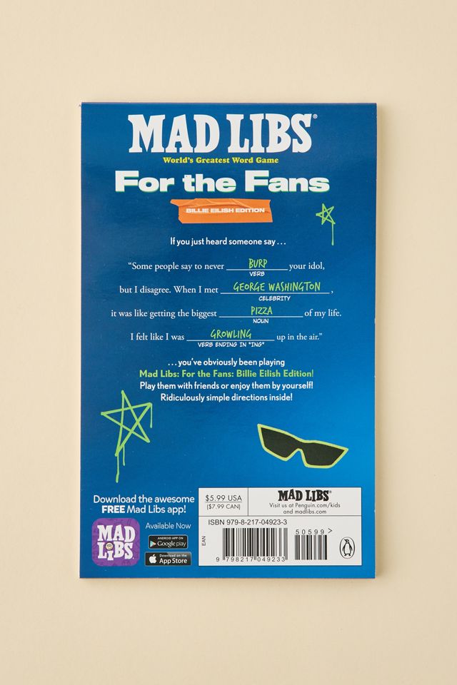 Mad Libs: For The Fans: Billie Eilish Edition By Katie Fehrenbaker ...