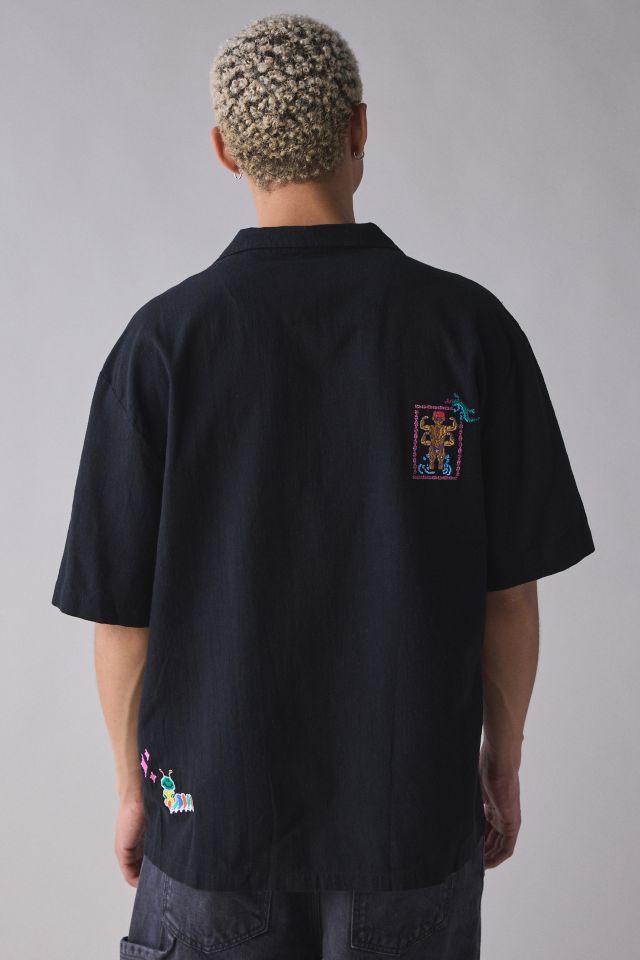 Pas de Mer Magic Embroidered Button-Down Shirt #1