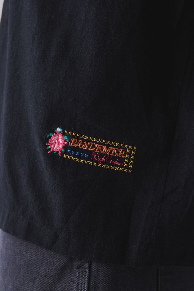 Pas de Mer Magic Embroidered Button-Down Shirt #3