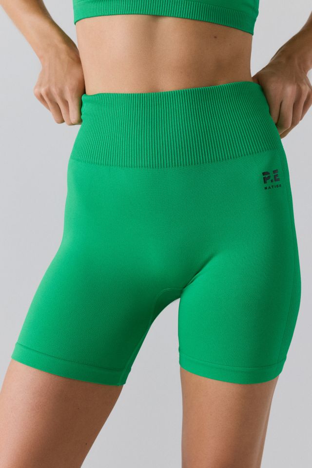 P.E Nation Kelly Green Restore Seamless 5” Bike Short #1