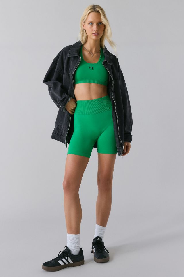 P.E Nation Kelly Green Restore Seamless 5” Bike Short #3