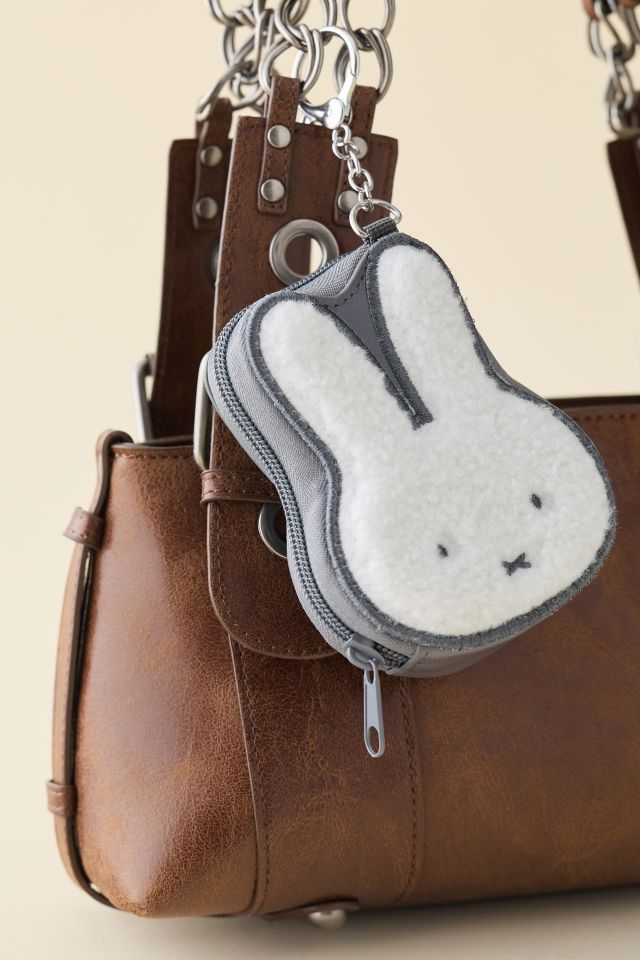 Miffy Fuzzy Mini Coin Purse Keychain #1