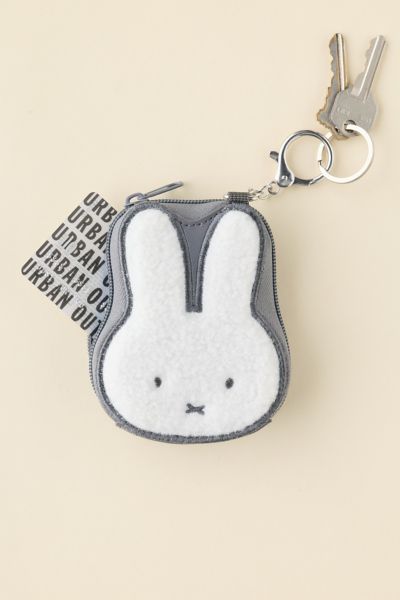Miffy Fuzzy Mini Coin Purse Keychain