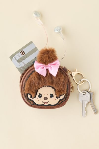 Monchhichi Fuzzy Mini Coin Purse Keychain Product Page