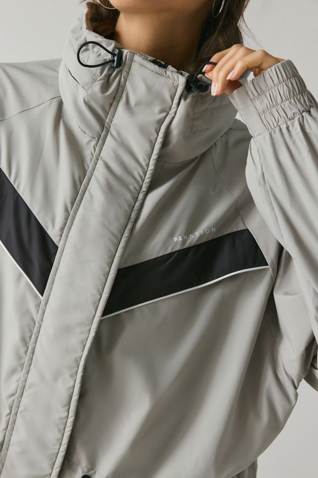 P.E Nation Shelter Biscuit Cropped Windbreaker Jacket #1