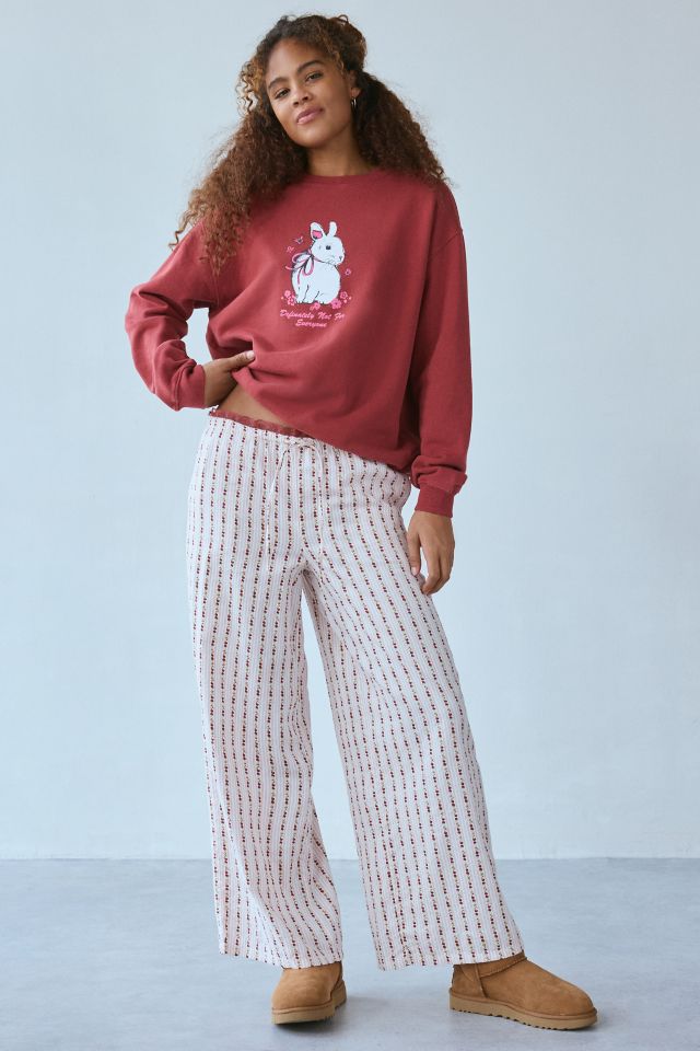 Not For Everyone Bunny Graphic Crew Neck Pullover #2