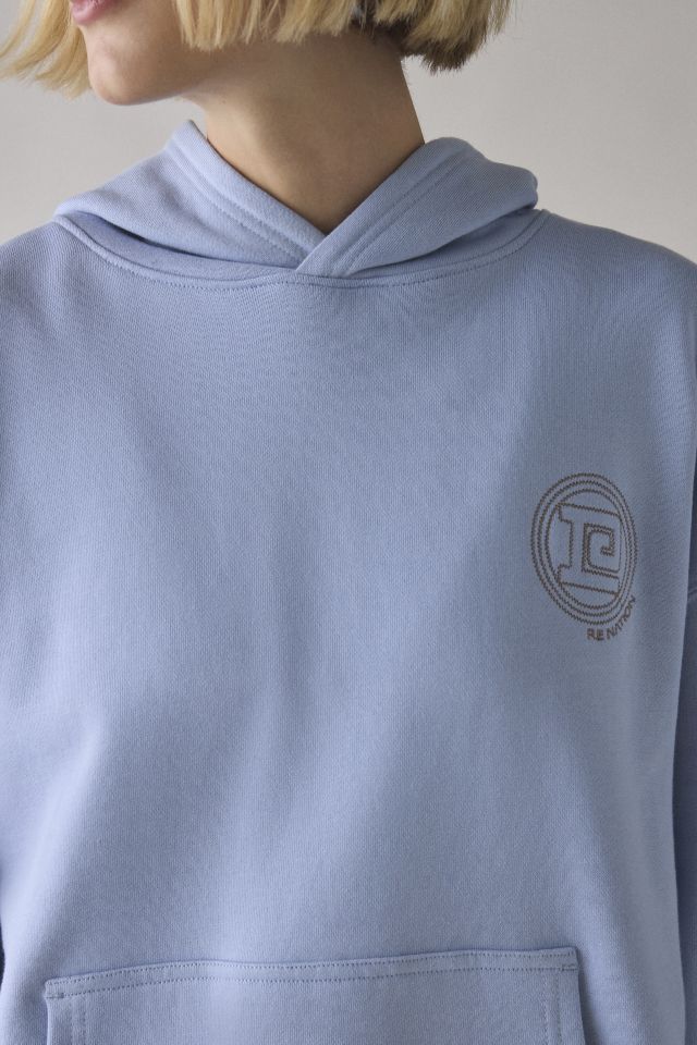 P.E Nation Dusty Blue Output Embroidered Graphic Hoodie Sweatshirt #1