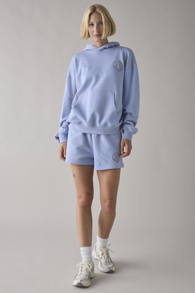 P.E Nation Dusty Blue Output Embroidered Graphic Hoodie Sweatshirt #2