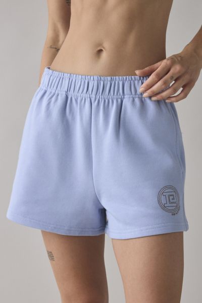 P.E Nation Dusty Blue Output Embroidered Graphic Short