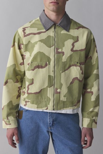 Bdg Kasper Camo Work Jacket In Camo, Men's At Urban Outfitters
