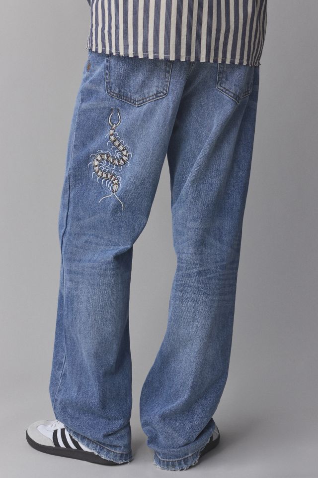 BDG Embroidered Centipede Baggy Skate Fit Jean #4