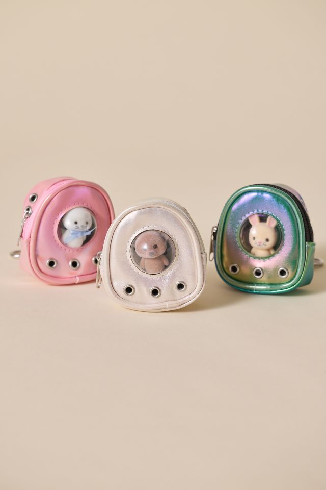Backpack & Flocked Figure Blind Box Keychain #1