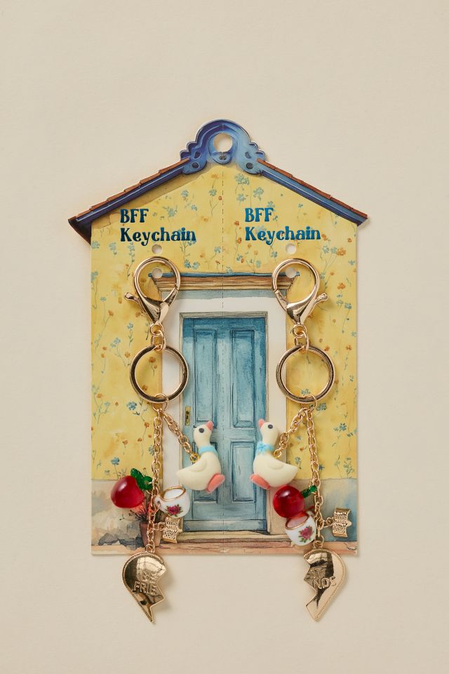 Goose Charm BFF Keychain Set #2