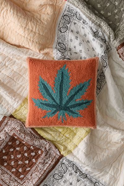 Jungalow By Justina Blakeney Mary Jane Hook Throw Pillow In Orange At Urban Outfitters In Orange