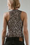 Kimchi Blue Kiki Sequin Tie-Front Vest Top
