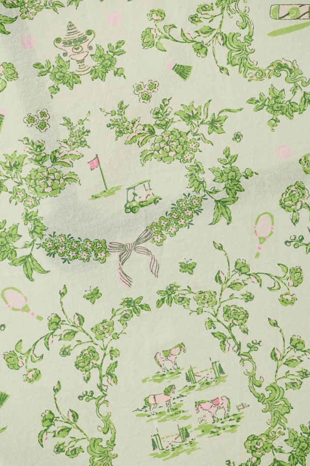 Printed Ruffle Edge Tablecloth #2