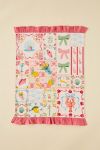 Sweet Graphic Ruffle Tea Towel