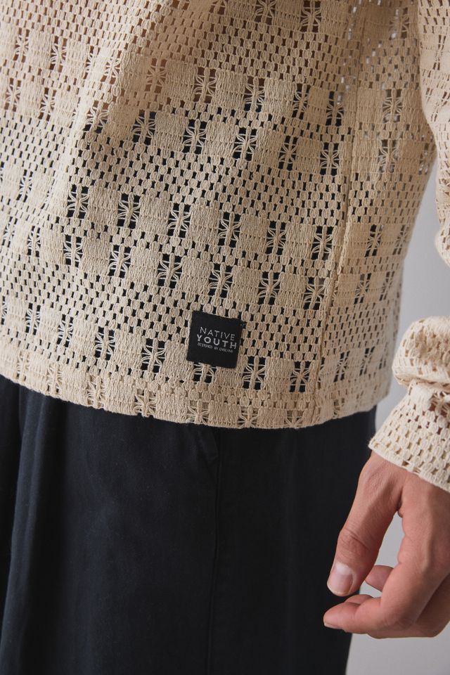 Native Youth Dennis Crochet Polo Shirt #2