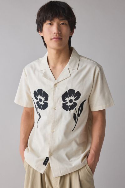 Native Youth Revere Collar Embroidered Shirt