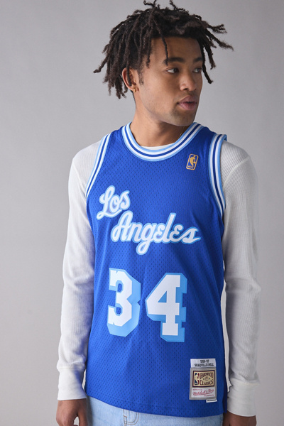 Mitchell & Ness Men's Reversible Mesh Tank Lakers Shaquille O'Neal Tank Tops