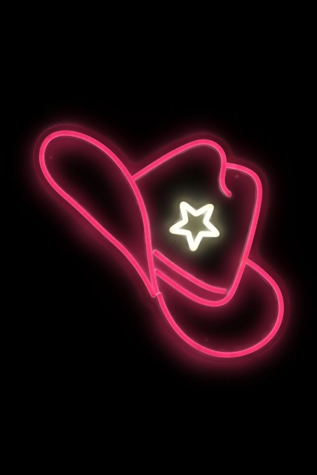Echo Neon Cowgirl Hat Neon Sign #1