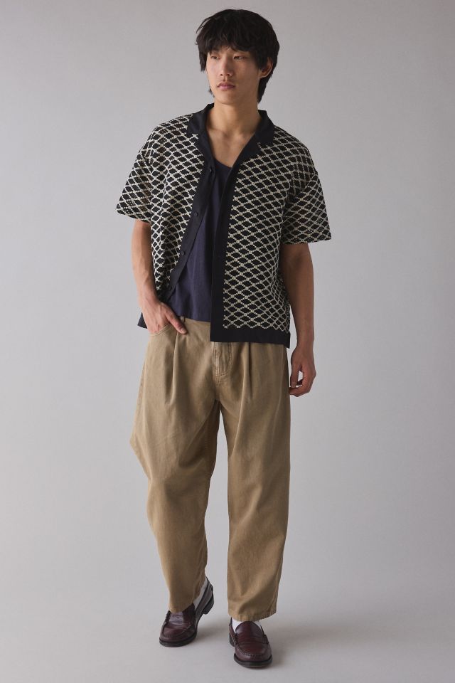 Native Youth Cree Crochet Short Sleeve Collared Cardigan #2