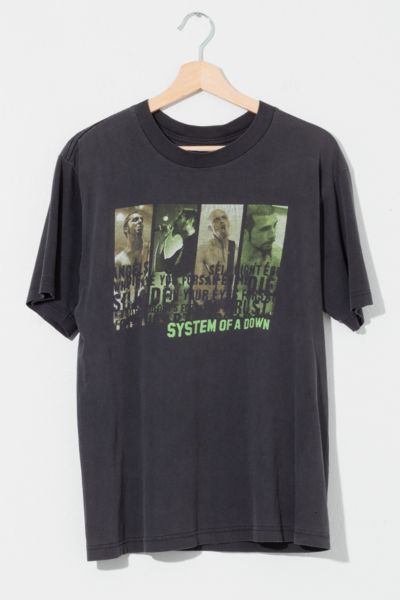 Vintage Y2K System Of A Down Distressed Black Graphic T-Shirt