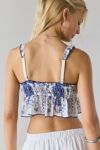Out From Under Colette Ruffle Tie-Front Bra Top