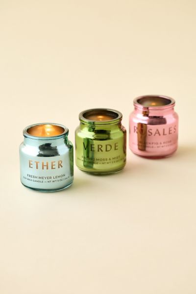 Paddywax Chroma Metallic 3 oz Scented Candle In Verde At Urban Outfitters