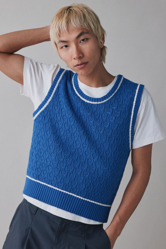 UO Brayden Pointelle Sweater Vest #4