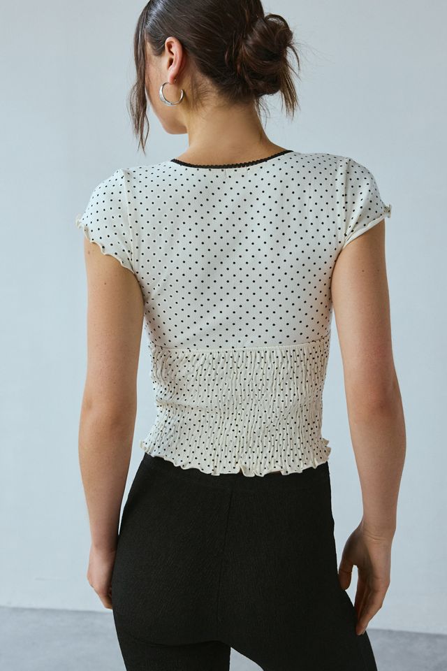 Kimchi Blue Only You Smocked Short Sleeve Top #3