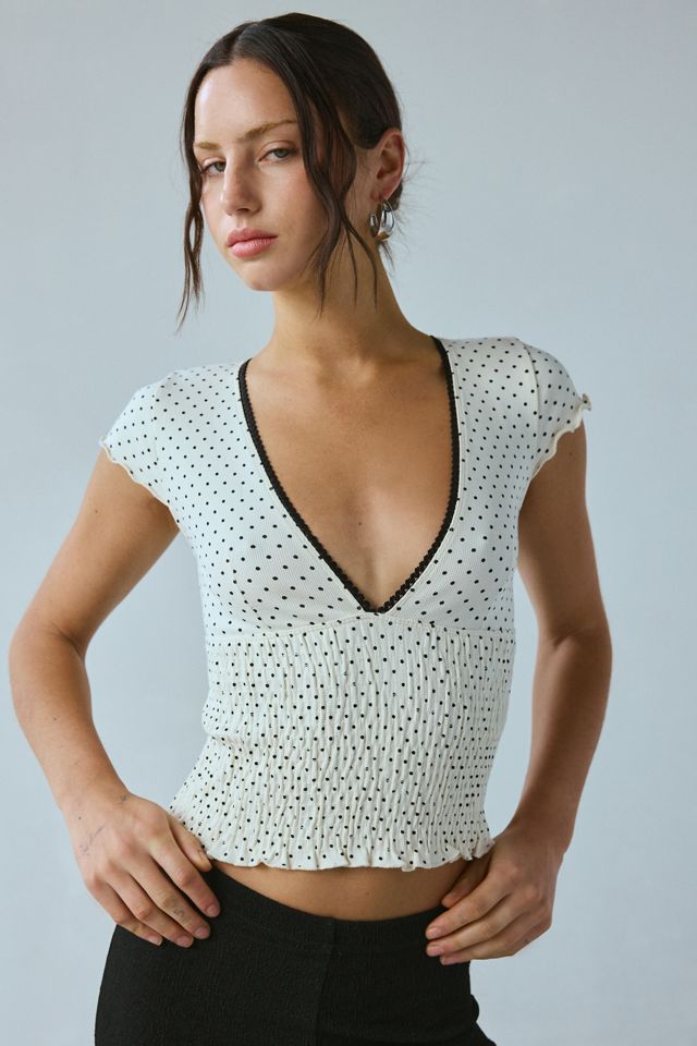 Kimchi Blue Only You Smocked Short Sleeve Top #4