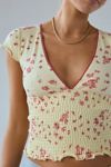 Kimchi Blue Only You Smocked Short Sleeve Top