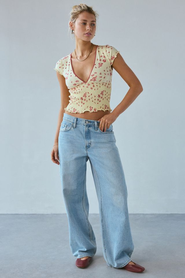 Kimchi Blue Only You Smocked Short Sleeve Top #2