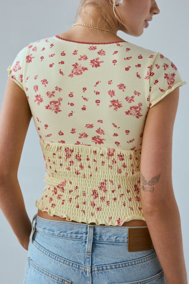 Kimchi Blue Only You Smocked Short Sleeve Top #3