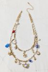 Tea Party Layered Charm Necklace
