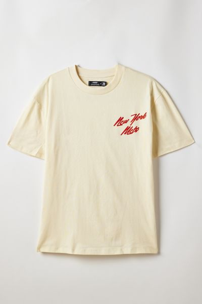 Pro Standard Uo Exclusive Mlb New York Mets Team Logo Graphic Tee In Eggshell, Men's At Urban Outfitters In Eggshell