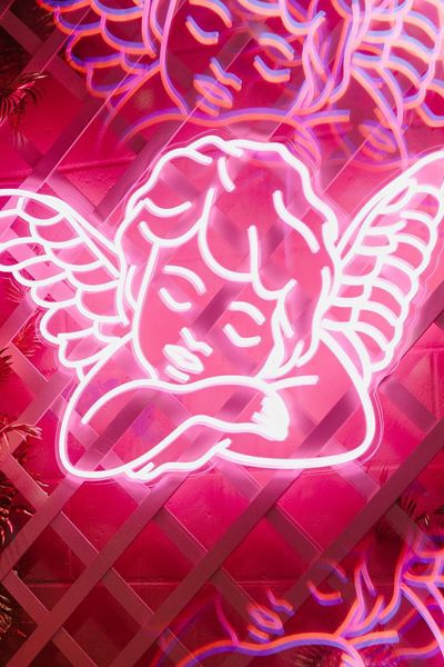 Echo Neon Sleeping Angel Neon Sign
