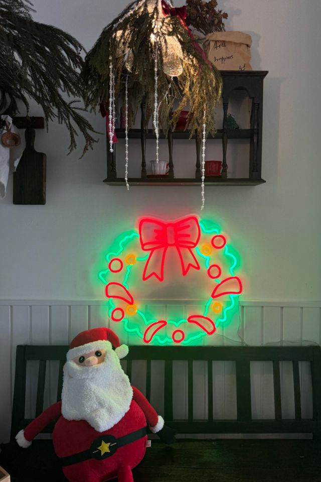 Echo Neon Christmas Wreath Neon Sign #2