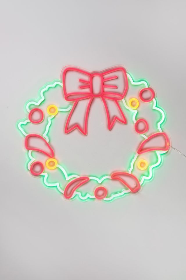 Echo Neon Christmas Wreath Neon Sign #3