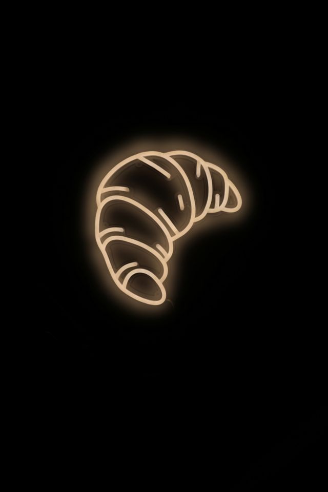 Echo Neon Croissant Neon Sign #1
