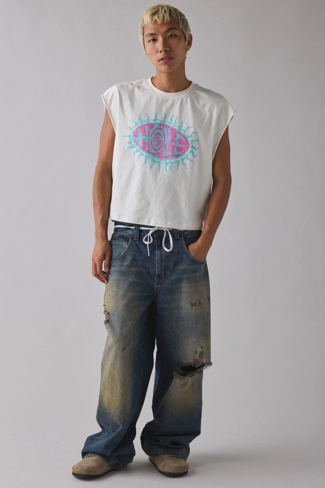 Backstage Graphic Cropped Muscle Tee #2