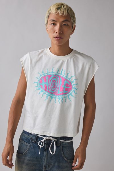 Backstage Graphic Cropped Muscle Tee