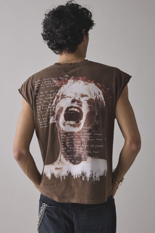 Backstage Graphic Cropped Muscle Tee #1