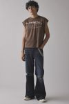 Backstage Graphic Cropped Muscle Tee