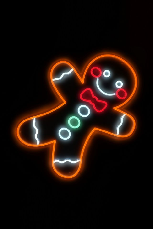 Echo Neon Gingerbread Man Neon Sign #2