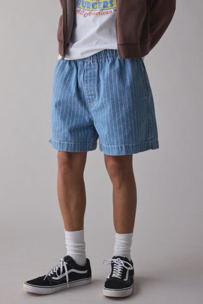 BDG Pinstripe Denim Volley Short