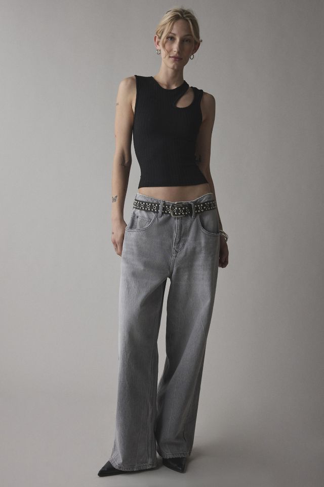 UO Cleo Asymmetrical Cutout Cropped Tank Top #3